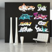 kit 8 stickere Graffiti