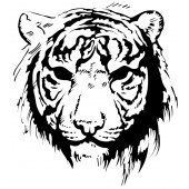 Sticker Cap de Tigru