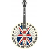 Sticker Chitara Anglia Star Rock