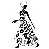 Sticker Dansatoare Africana