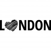 Sticker Inima London