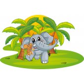 Sticker Pentru Copii Elefantut Soricel