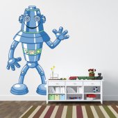 Sticker Pentru Copii Robot Albastru