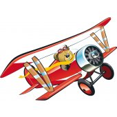 Sticker Pentru Copii Ursulet Avion