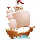Sticker Pentru Copii Vapor Pirat