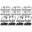 Autocolant KTM Racing Team