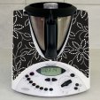 Sticker Thermomix TM 31 Floare Grafica Neagra