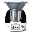 Sticker Thermomix TM 5 Banda fond Negru