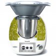 Sticker Thermomix TM 5 Banda pe fond Verde