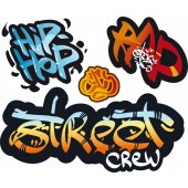 kit 4 stickere Graffiti