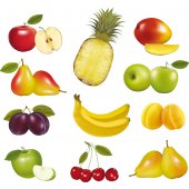 kit stickere 11 fructe