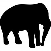 Sticker Ardezie Elefant