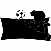 Sticker Ardezie Jucator de Fotbal