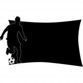 Sticker Ardezie Jucator de Fotbal