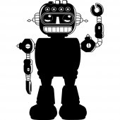 Sticker Ardezie Robot