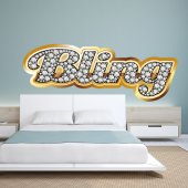 Sticker bling gold strass