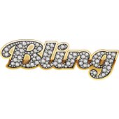 Sticker bling gold strass