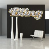 Sticker bling gold strass