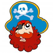 Sticker Copii Barba Rosie