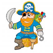 Sticker Copii Cufar Pirat