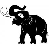 Sticker Elefant