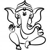 Sticker Elefant Zen