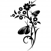 Sticker Floare Fluture