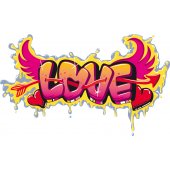 Sticker Graffiti Love