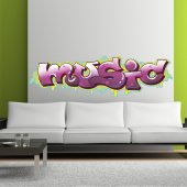 Sticker Graffiti Muzica