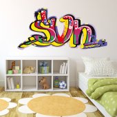 Sticker Graffiti  Soare