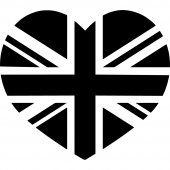 Sticker Inima Englezeasca