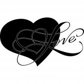 Sticker Inima Love