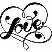 Sticker Inima Love