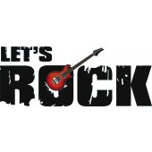 Sticker Let's Rock