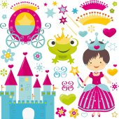 Sticker Pentru Copii Accesorii Printesa