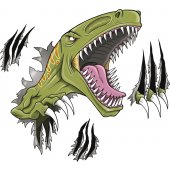 Sticker Pentru Copii Atac Dinozaur