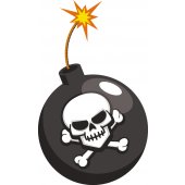 Sticker Pentru Copii Bomba Pirat