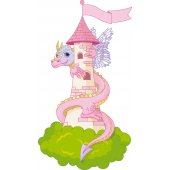Sticker Pentru Copii Castel Dragon