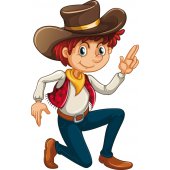 Sticker Pentru Copii Cowboy