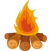 Sticker Pentru Copii Foc