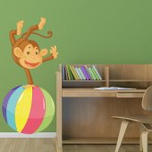 Sticker Pentru Copii Maimuta Balon