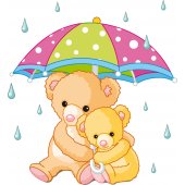 Sticker Pentru Copii Mama si Ursulet