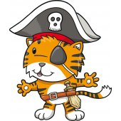 Sticker Pentru Copii Pirat Capitan