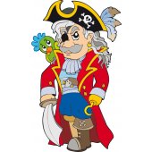 Sticker Pentru Copii Pirat Capitan