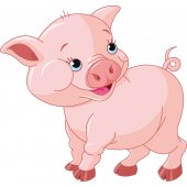 Sticker Pentru Copii Porc