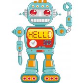 Sticker Pentru Copii Robot Hello