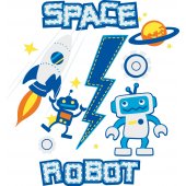 Sticker Pentru Copii Robot Spatiu