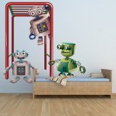 Sticker Pentru Copii Robot Sportiv