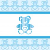 Sticker Pentru Copii Ursulet Albastru