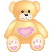 Sticker Pentru Copii Ursulet Inima